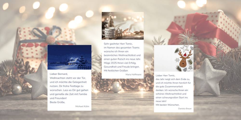 digitale Weihnachtskarte